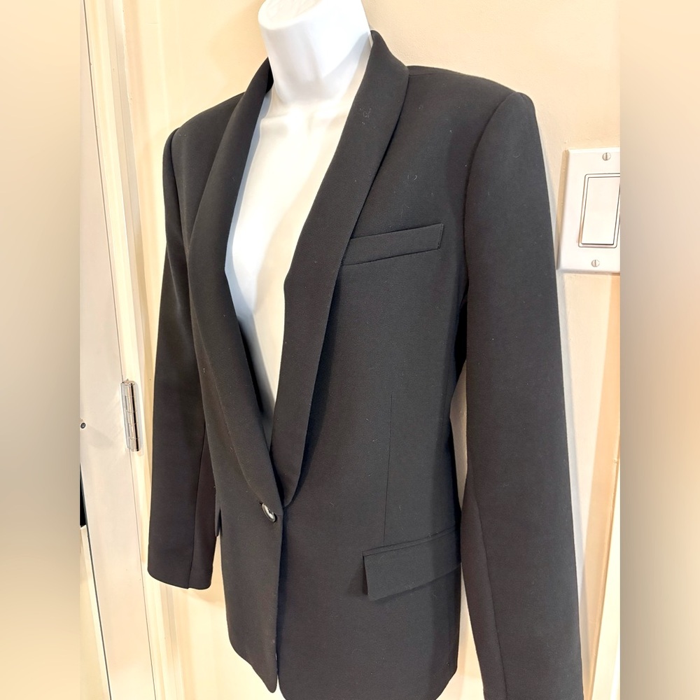 BCBGMaxAzria Black Blazer - knit comfortable flexible fabric